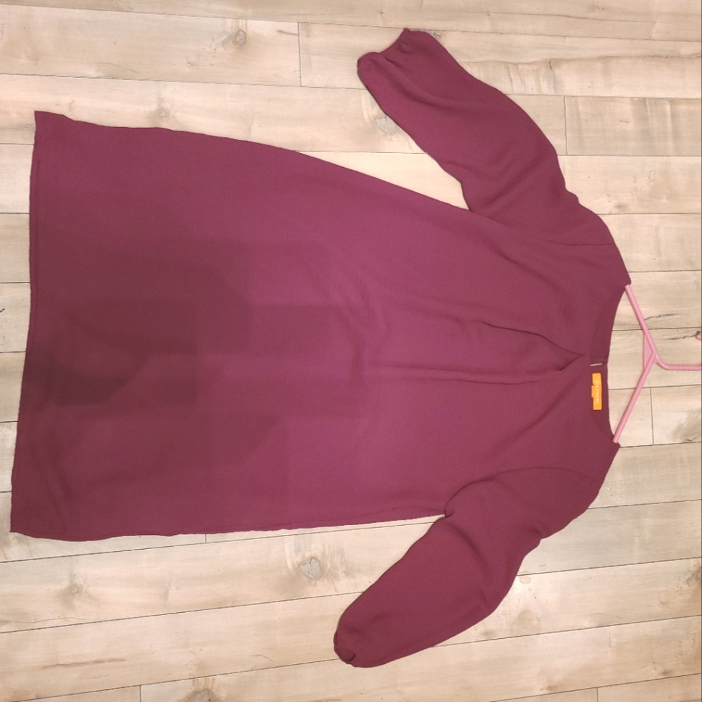 Burgundy dress